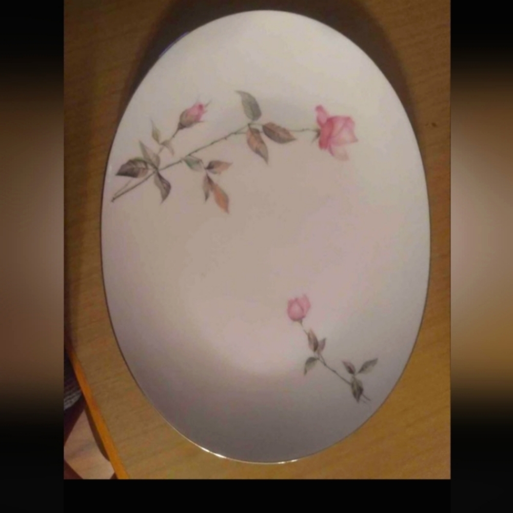Style House 14 Inch Platter. China Rose Pattern.